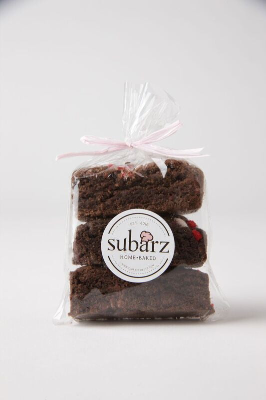 A trio of Chocolate Peppermint Subarz, featuring the irresistible blend of rich chocolate and refreshing peppermint, garnished with vibrant crushed peppermint candies. Ideal for gifting or personal enjoyment.
